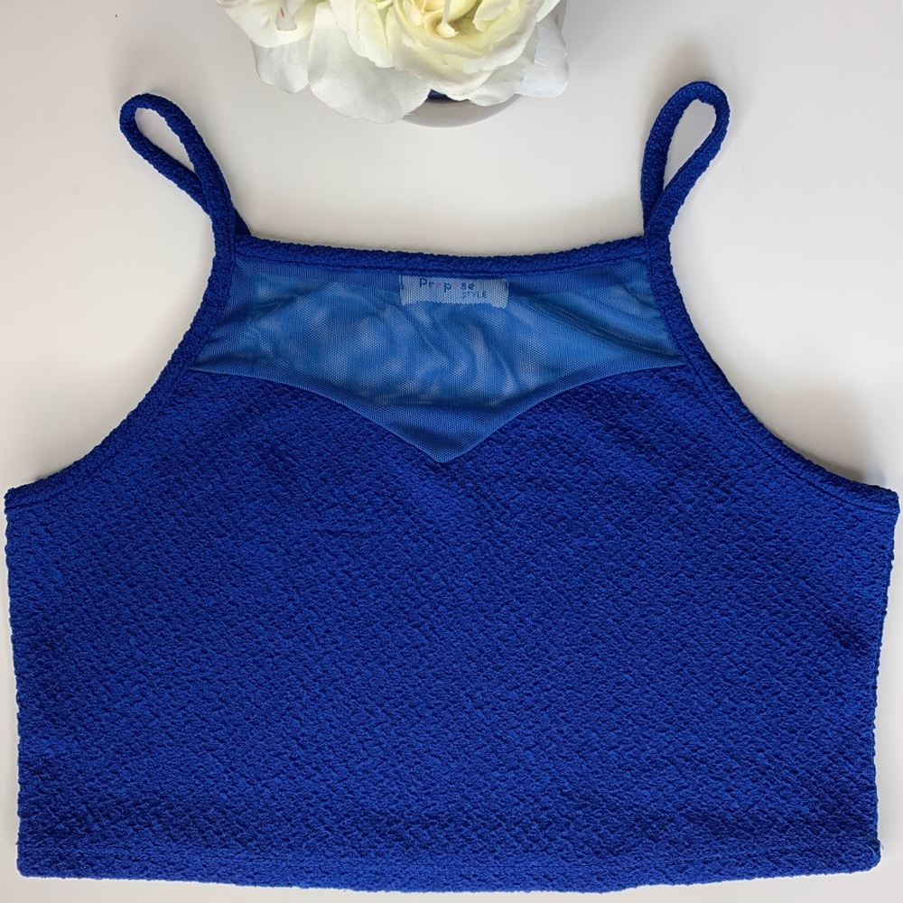 Propose Blue Crop top